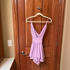 Lucy in the Sky Lilac Layered Romper